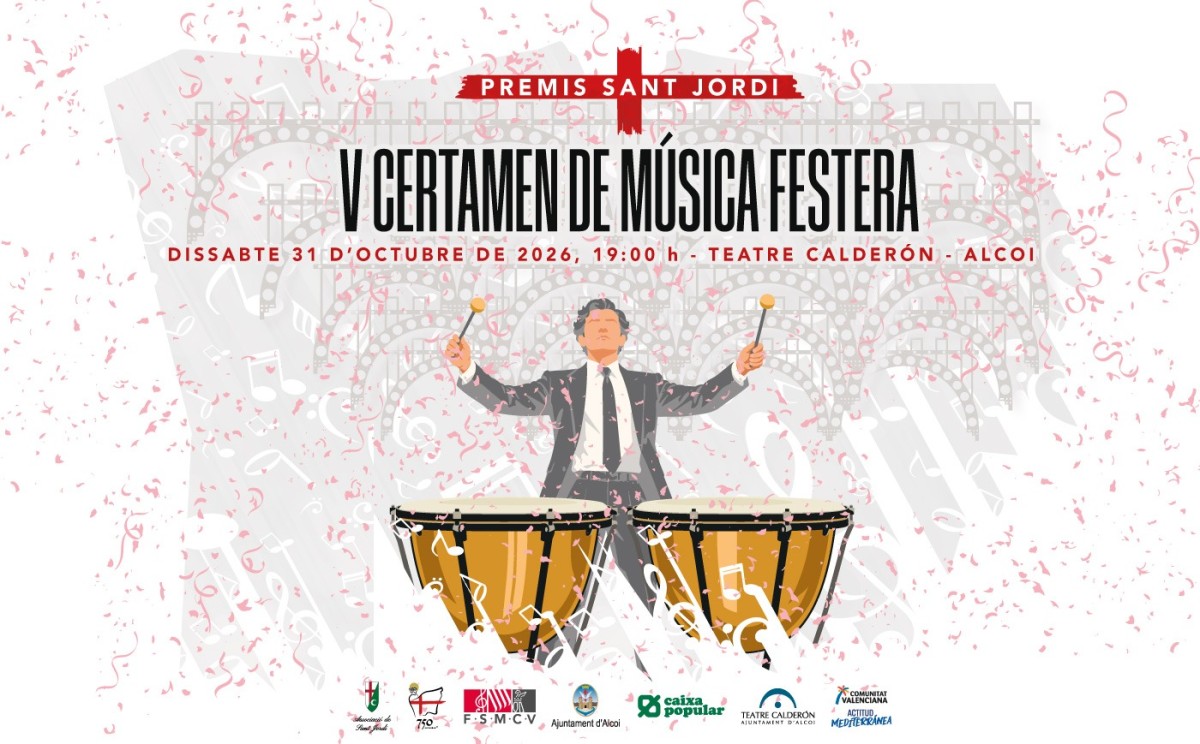 La Asociación de San Jorge celebra el 31 de octubre el V Certamen de Música Festera Premis Sant Jordi con la participación de cuatro bandas
