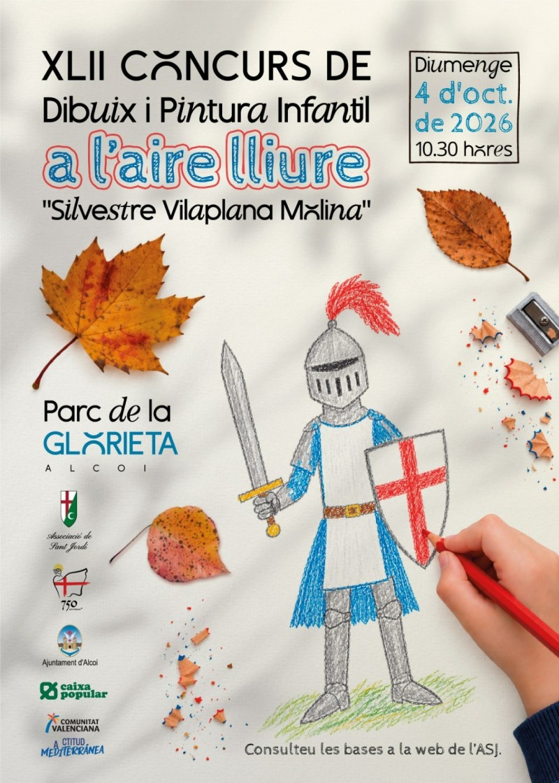 Convocatòria del 42é Concurs Infantil de Pintura a l’Aire Lliure «Silvestre Vilaplana Molina»